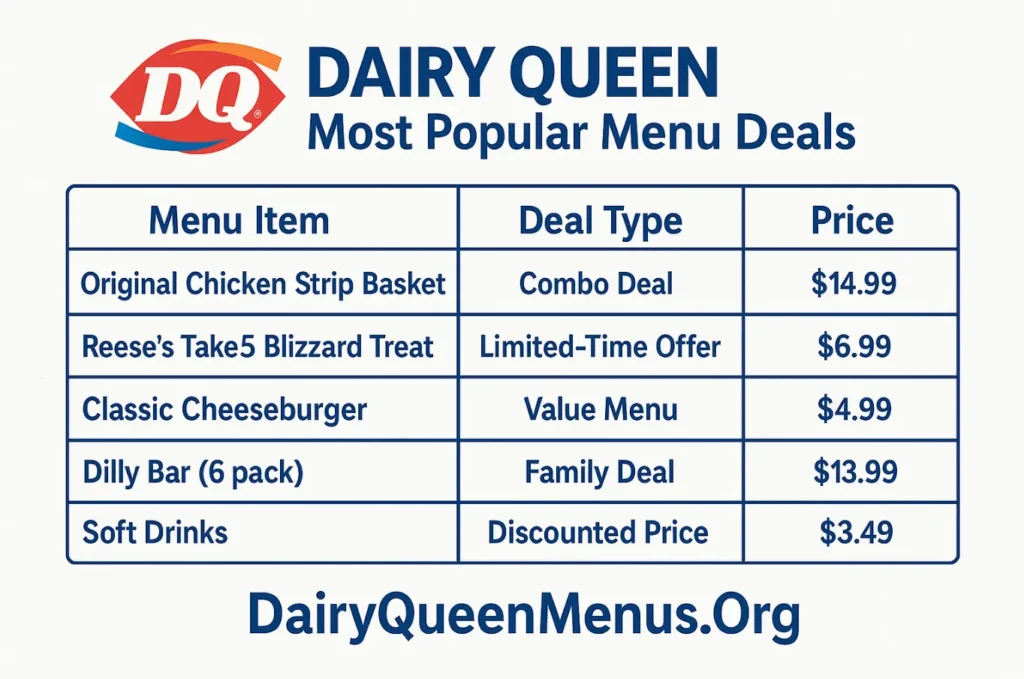 Dairy Queen popular deals