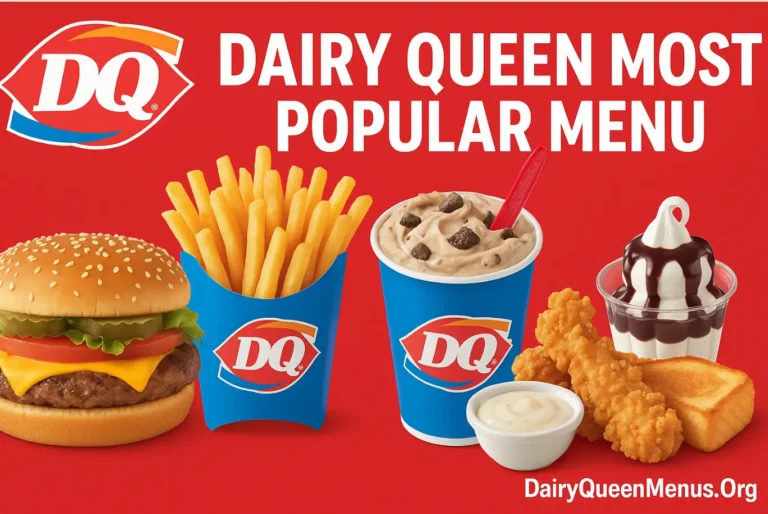 Dairy Queen Most Popular Menu