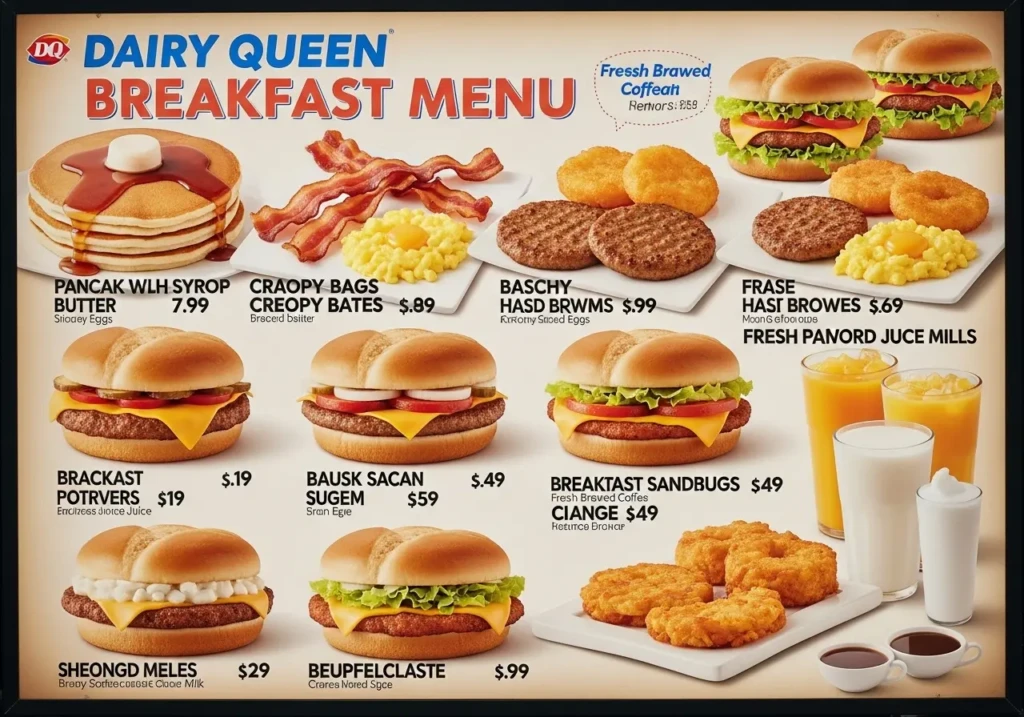 Dairy Queen Breakfast Menu