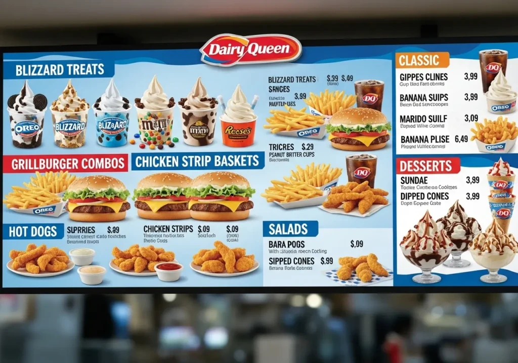 Dairy Queen Menu