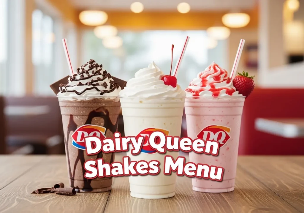 Dairy Queen Shakes Menu 2025