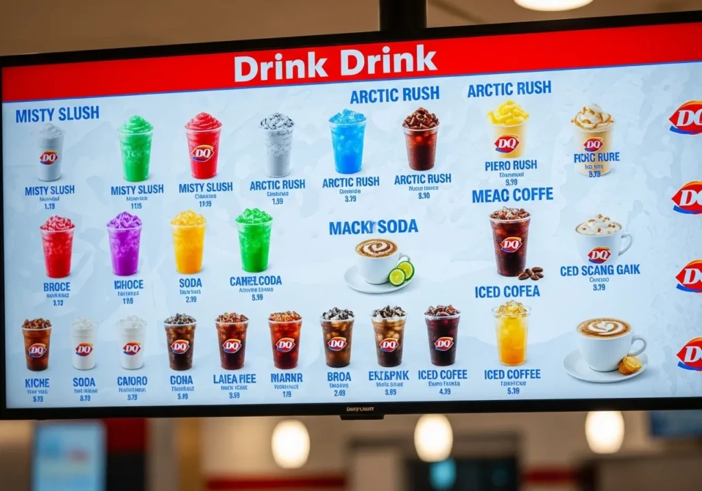 Dairy Queen Drinks Menu