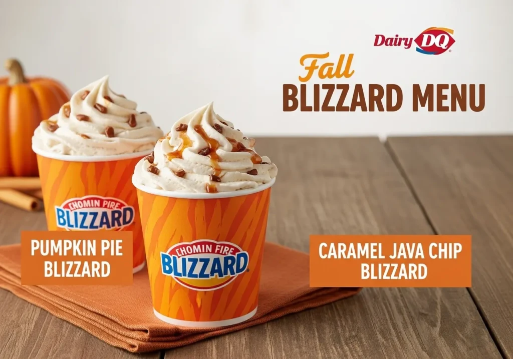 Fall blizzard menu dairy queen