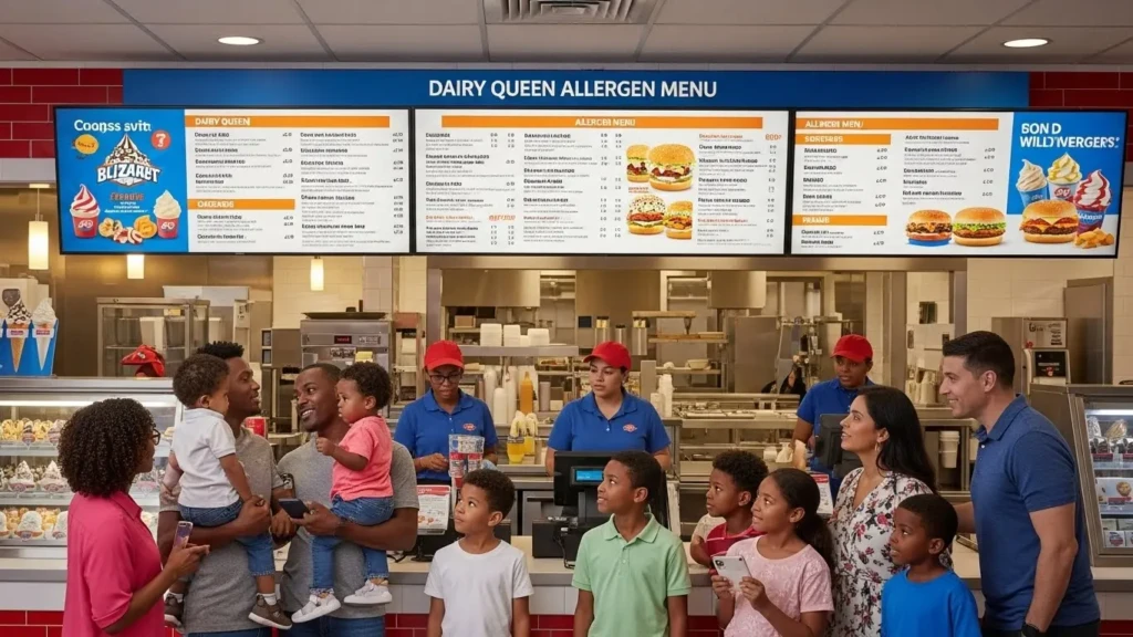 Dairy Queen Allergen Menu online