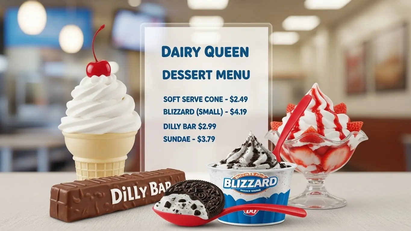 Dairy Queen Dessert Menu