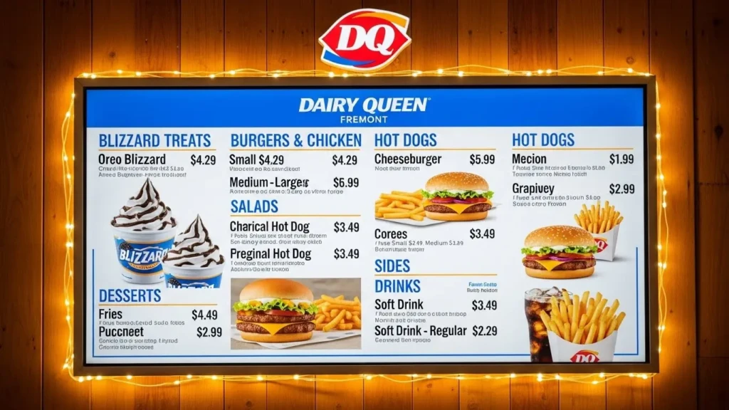 dairy queen fremont menu