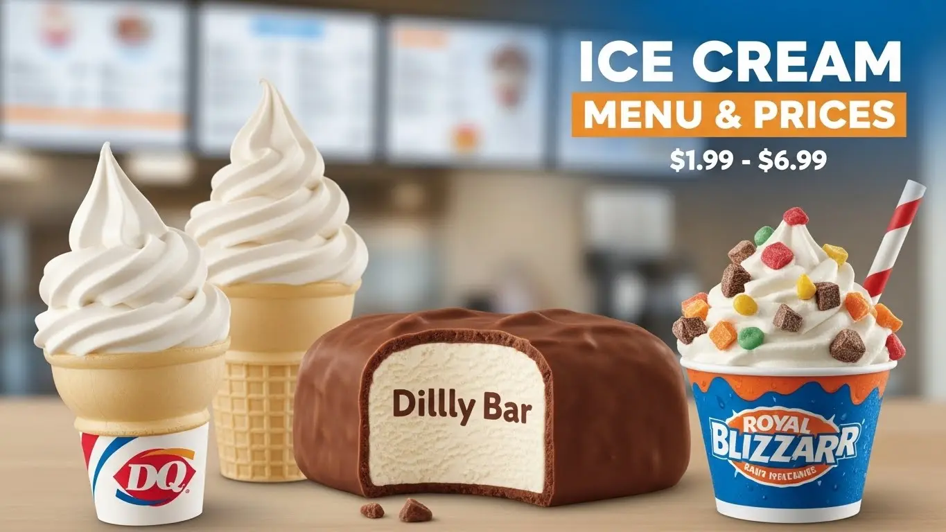 Dairy Queen Ice Cream Menu